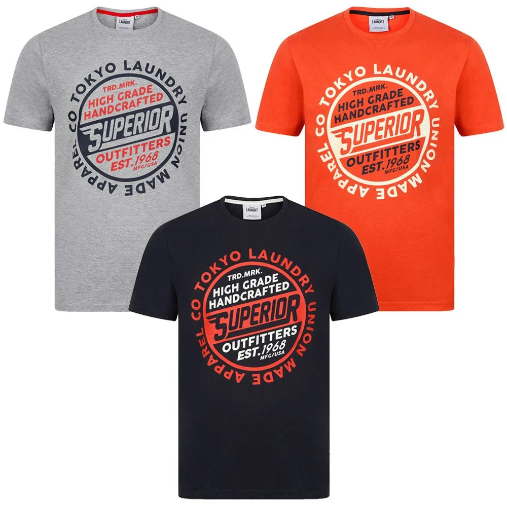 Tokyo Laundry Men's T-Shirt Cotton Retro Graphic Print Casual Crew Neck Tee Top Unisex T-shirt, Sweatshirt, Hoodie, Long Sleeve Tee - T-Shirt, Sweatshirt, Hoodie