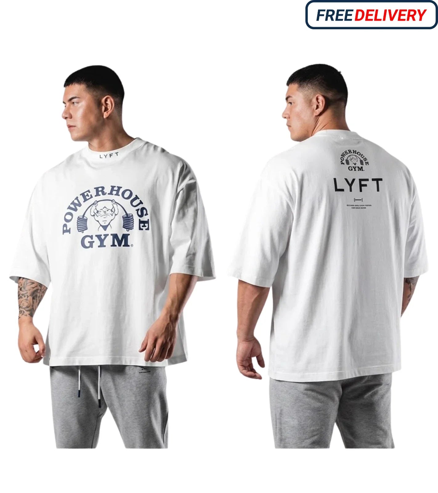 LYFT JOINTLY OVERSIZED COTTON T-SHIRT GYM BODYBUILDING LOOSE PRINT SHIRT TOPS Unisex T-shirt, Sweatshirt, Hoodie, Long Sleeve Tee - T-Shirt, Sweatshirt, Hoodie