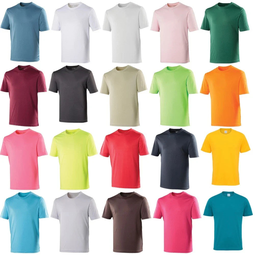 Mens AWDis Plain 100% Polyester T Shirt for Sublimation Print (30 Colours) Unisex T-shirt, Sweatshirt, Hoodie, Long Sleeve Tee - T-Shirt, Sweatshirt, Hoodie