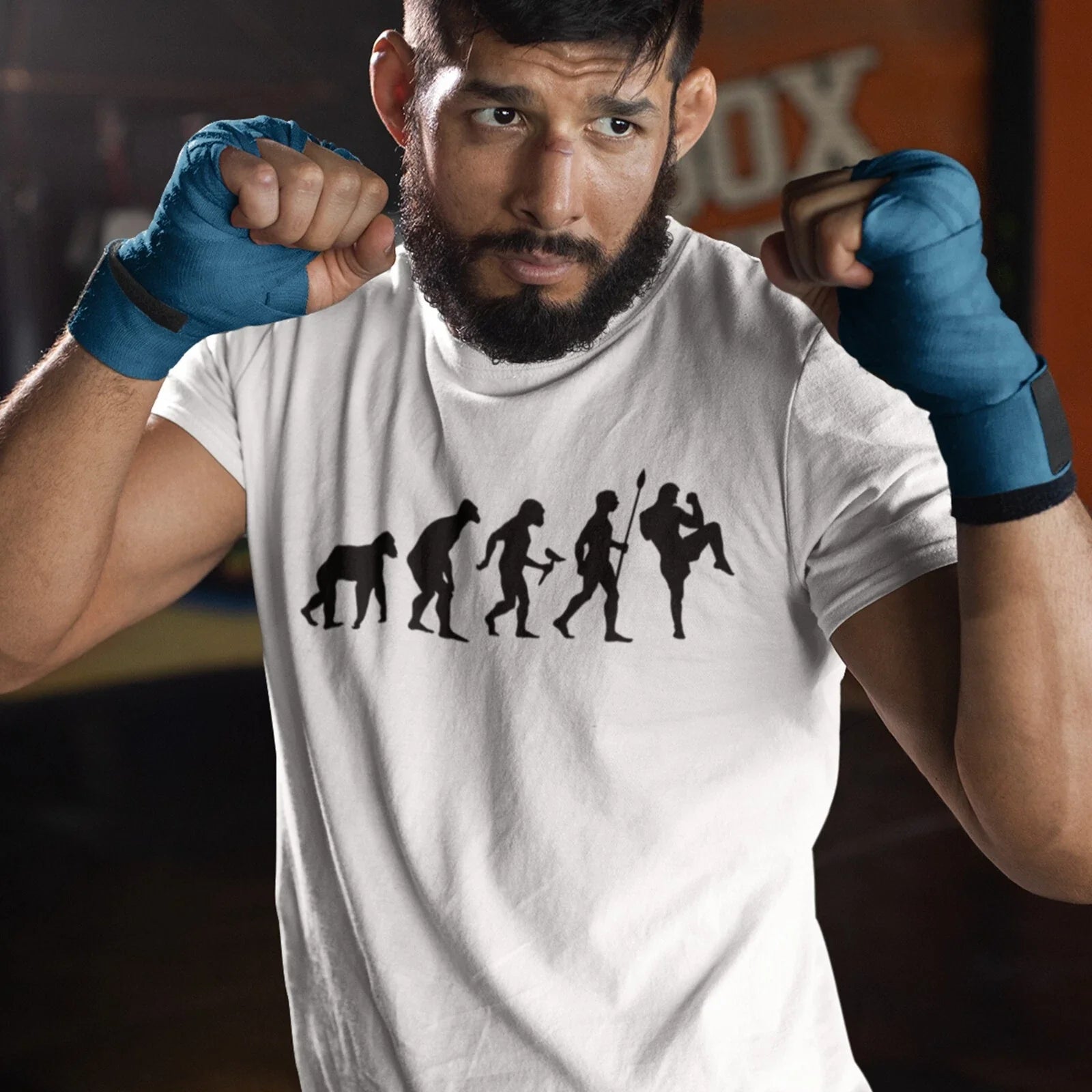 Muay Thai Evolution T-shirt MMA Mixed Martial Arts Fighting Fighter Gym Shirt Unisex T-shirt, Sweatshirt, Hoodie, Long Sleeve Tee - T-Shirt, Sweatshirt, Hoodie