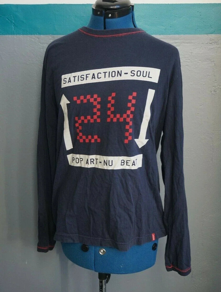 Mens Levis Long Sleeved T Shirt SMALL RED TAB northern soul/pop art 24 ska Unisex T-shirt, Sweatshirt, Hoodie, Long Sleeve Tee - T-Shirt, Sweatshirt, Hoodie