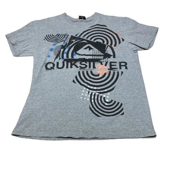 Vintage Quiksilver T-shirt Mens Large Y2K Gray Hip Hop Punk Rock Skater Indie Unisex T-shirt, Sweatshirt, Hoodie, Long Sleeve Tee - T-Shirt, Sweatshirt, Hoodie