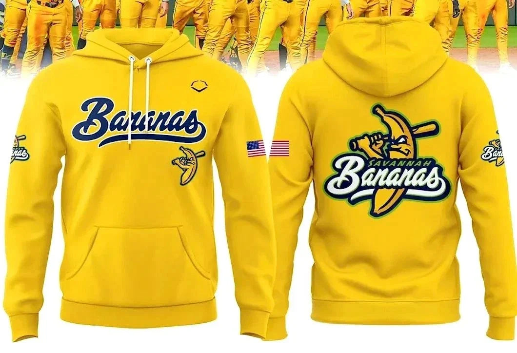 Savannah Bananas 2025 New Polyester Hoodie All sizes HRL857 Unisex T-shirt, Sweatshirt, Hoodie, Long Sleeve Tee - T-Shirt, Sweatshirt, Hoodie