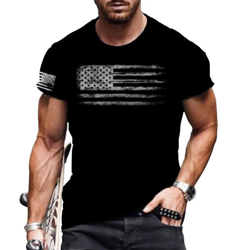 T Shirt Men USA American Flag Distressed Vintage Silky Soft T-Shirt Short Sleeve Unisex T-shirt, Sweatshirt, Hoodie, Long Sleeve Tee - T-Shirt, Sweatshirt, Hoodie