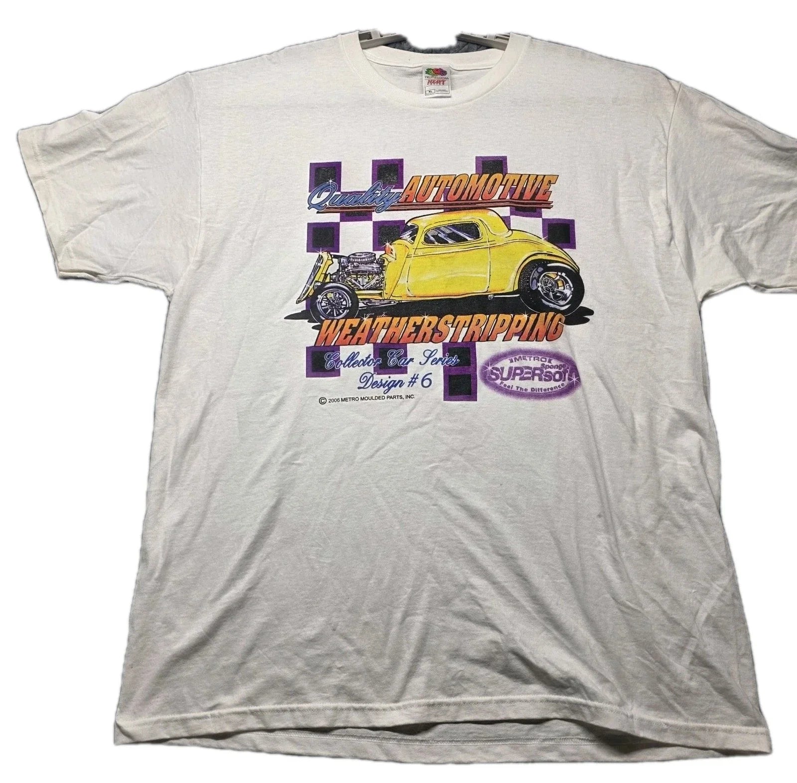 VTG 2006 Metro Moulded Parts Hot Rod Car Show T-Shirt Mens XL White Graphic Tee Unisex T-shirt, Sweatshirt, Hoodie, Long Sleeve Tee - T-Shirt, Sweatshirt, Hoodie