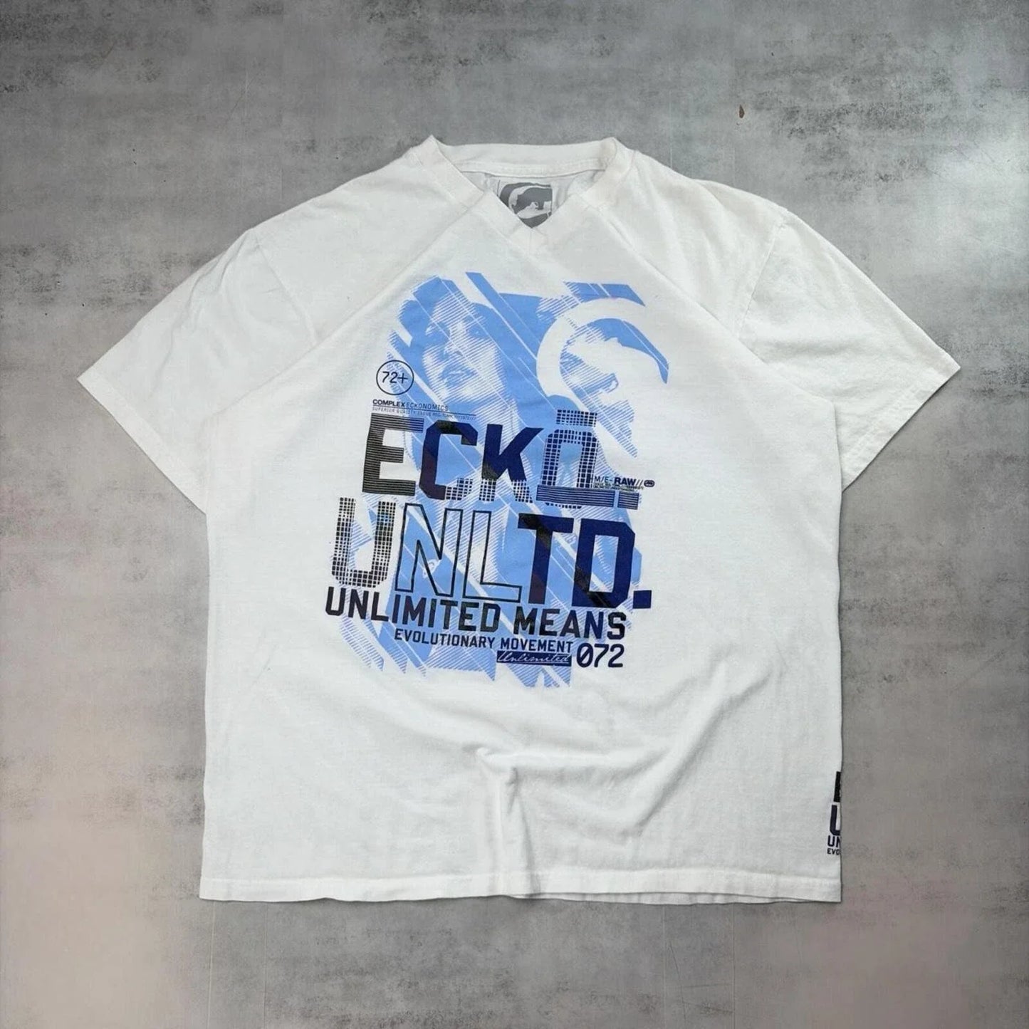 Y2K White Ecko Unltd Grunge Skater T-Shirt Unisex T-shirt, Sweatshirt, Hoodie, Long Sleeve Tee - T-Shirt, Sweatshirt, Hoodie