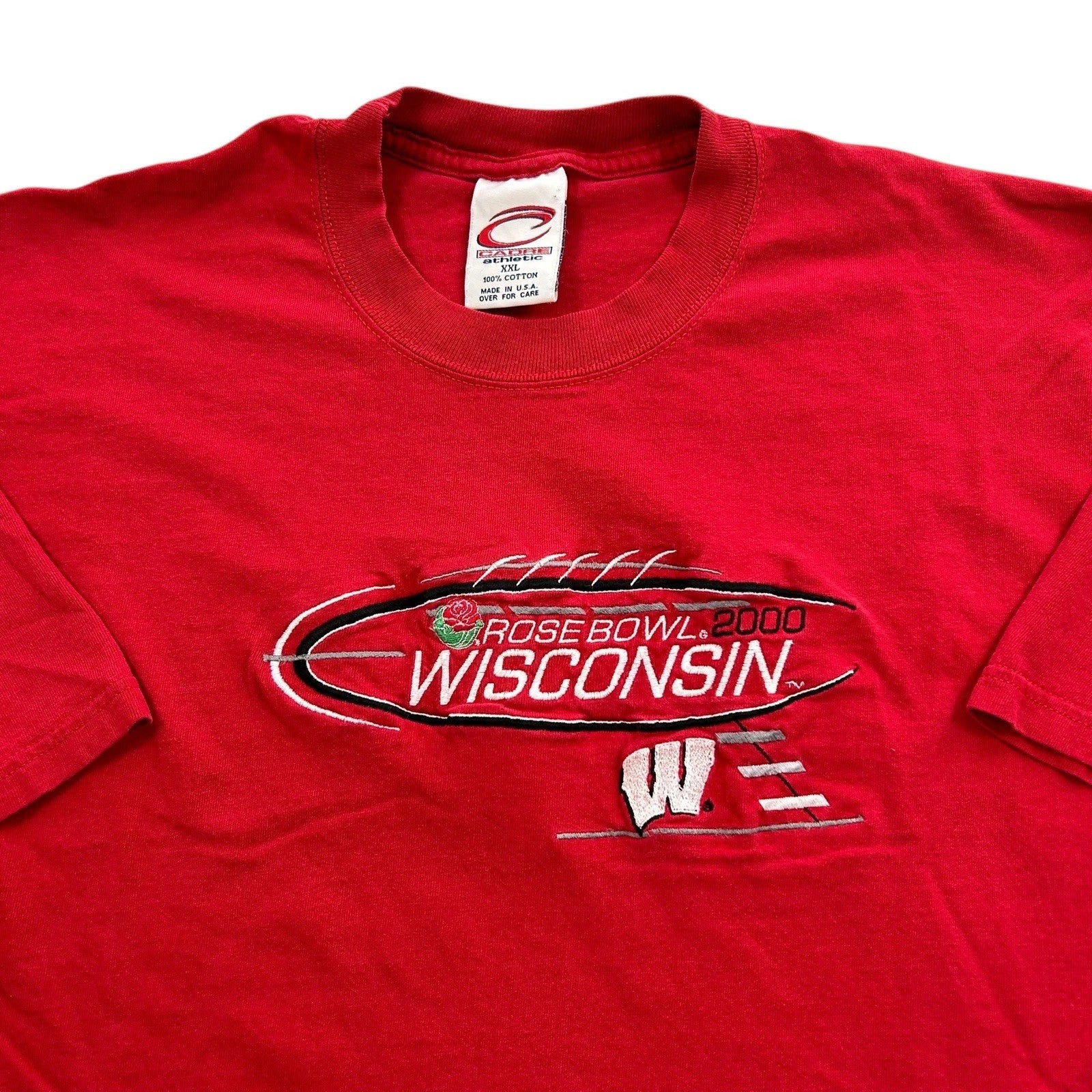 Vintage Wisconsin Badgers Rose Bowl 2000 Graphic Shirt Size 2XL College Football Unisex T-shirt, Sweatshirt, Hoodie, Long Sleeve Tee - T-Shirt, Sweatshirt, Hoodie