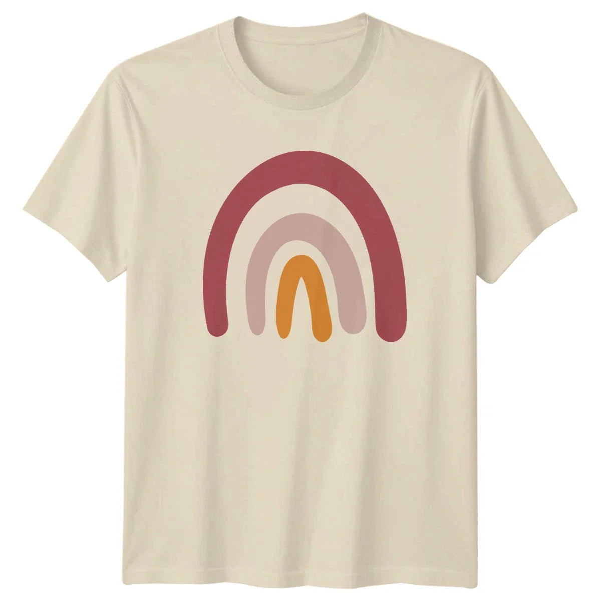 Abstract Organic Rainbow Arch T-Shirt Boho Style Lifestyle Birthday Gift Unisex T-shirt, Sweatshirt, Hoodie, Long Sleeve Tee - T-Shirt, Sweatshirt, Hoodie