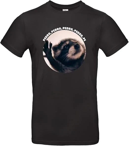 Pedro Raccoon T Shirt Black White Funny Meme Unisex T-shirt, Sweatshirt, Hoodie, Long Sleeve Tee - T-Shirt, Sweatshirt, Hoodie