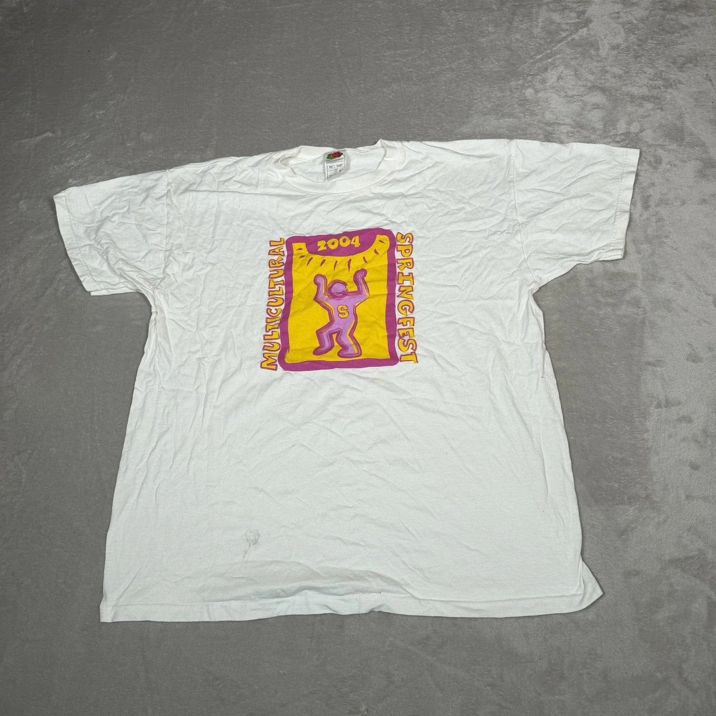 Vintage Keith Haring Shirt Mens Extra Large White Rare Pop Art Graphic Casual Unisex T-shirt, Sweatshirt, Hoodie, Long Sleeve Tee - T-Shirt, Sweatshirt, Hoodie