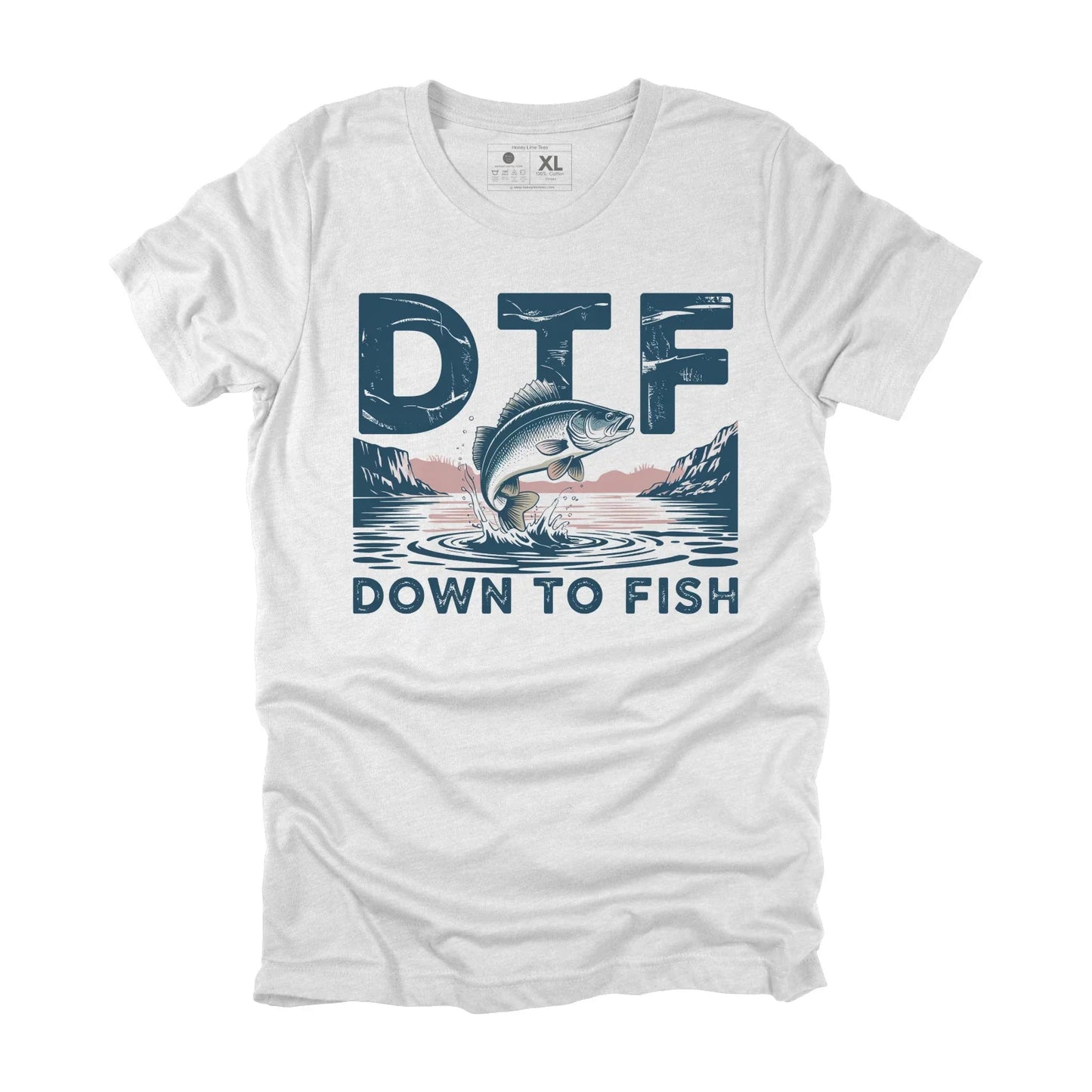 Mens Funny T Shirts DTF Down To Fish Sarcastic Graphic Novelty Tee for Men Unisex T-shirt, Sweatshirt, Hoodie, Long Sleeve Tee - T-Shirt, Sweatshirt, Hoodie