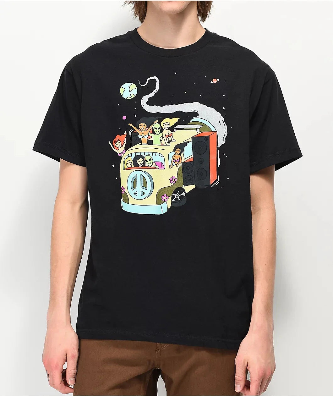 A-Lab Mens Take A Ride Alien Bus  Funny Black T-Shirt New S, M, L, XL, 2XL, 3XL Unisex T-shirt, Sweatshirt, Hoodie, Long Sleeve Tee - T-Shirt, Sweatshirt, Hoodie