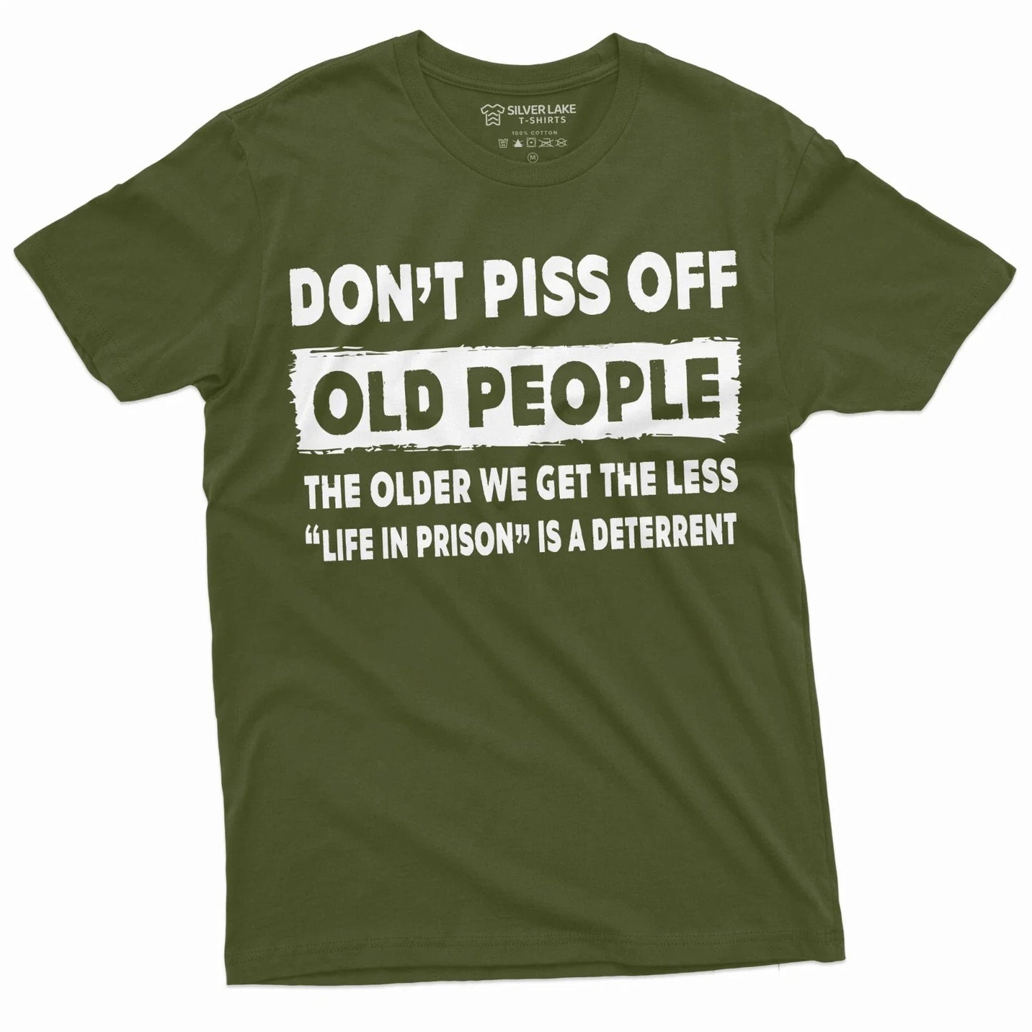 funny Dont Piss off Old People Tee Shirt Birthday Gift for Grandpa Dad Papa tee Unisex T-shirt, Sweatshirt, Hoodie, Long Sleeve Tee - T-Shirt, Sweatshirt, Hoodie