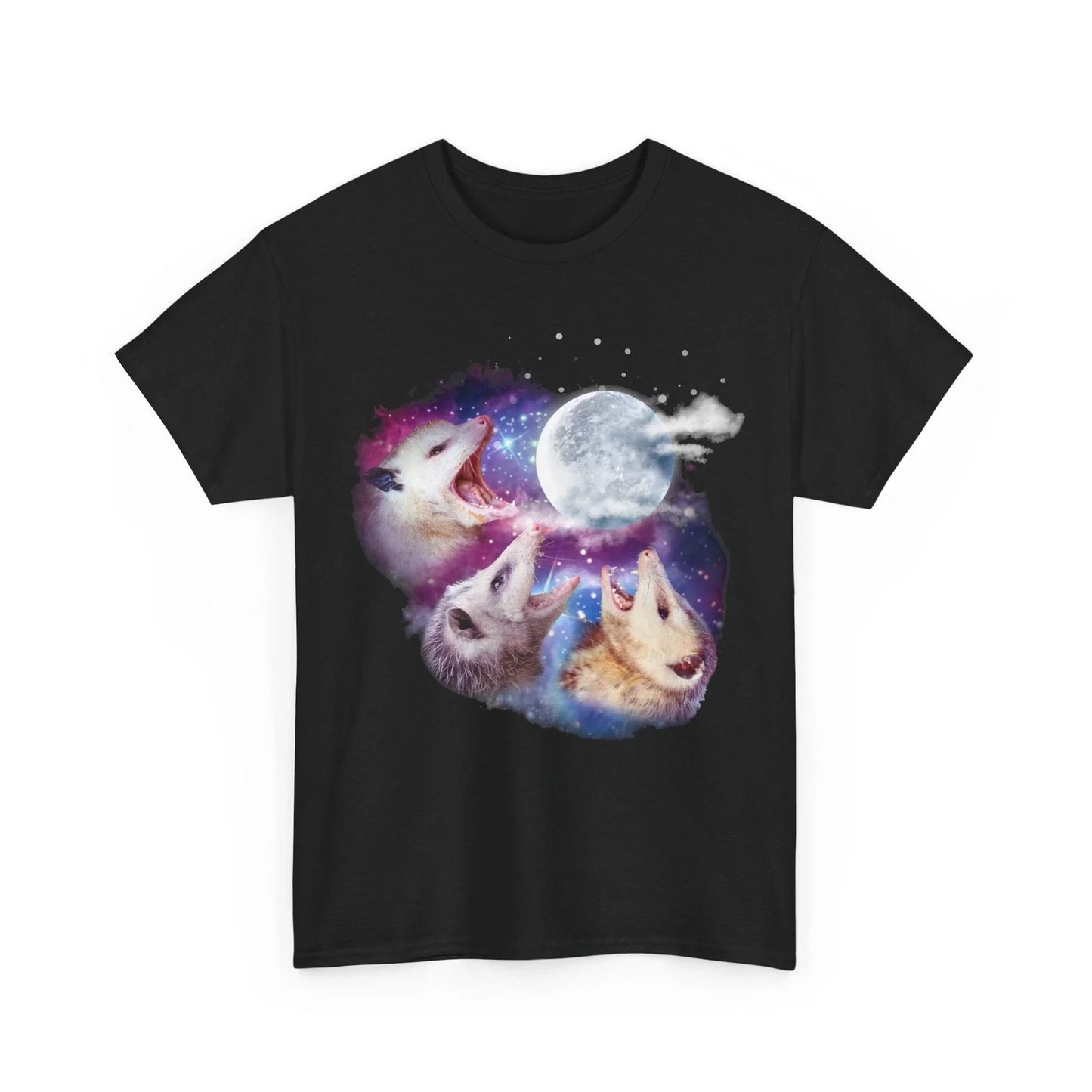 Opossum Shirt, Three Opossums with Moon Animals Opossum Lovers Funny Shirt Unisex T-shirt, Sweatshirt, Hoodie, Long Sleeve Tee - T-Shirt, Sweatshirt, Hoodie