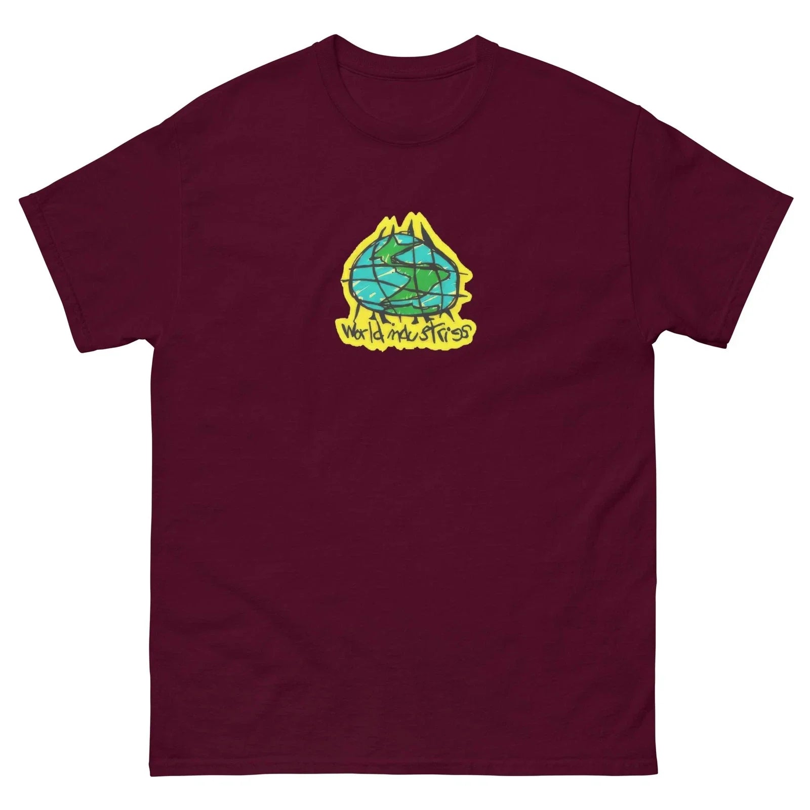 world industries OG 1990s logo t shirt skateboarding tee Unisex T-shirt, Sweatshirt, Hoodie, Long Sleeve Tee - T-Shirt, Sweatshirt, Hoodie