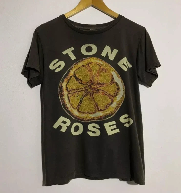 The Stone Roses Band Black Unisex T Shirt Full Size S-5XL Unisex T-shirt, Sweatshirt, Hoodie, Long Sleeve Tee - T-Shirt, Sweatshirt, Hoodie