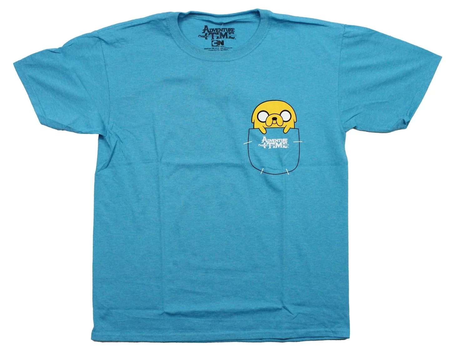Adventure Time New Adult T-Shirt -  Lapel Jake Inside Pocket Unisex T-shirt, Sweatshirt, Hoodie, Long Sleeve Tee - T-Shirt, Sweatshirt, Hoodie