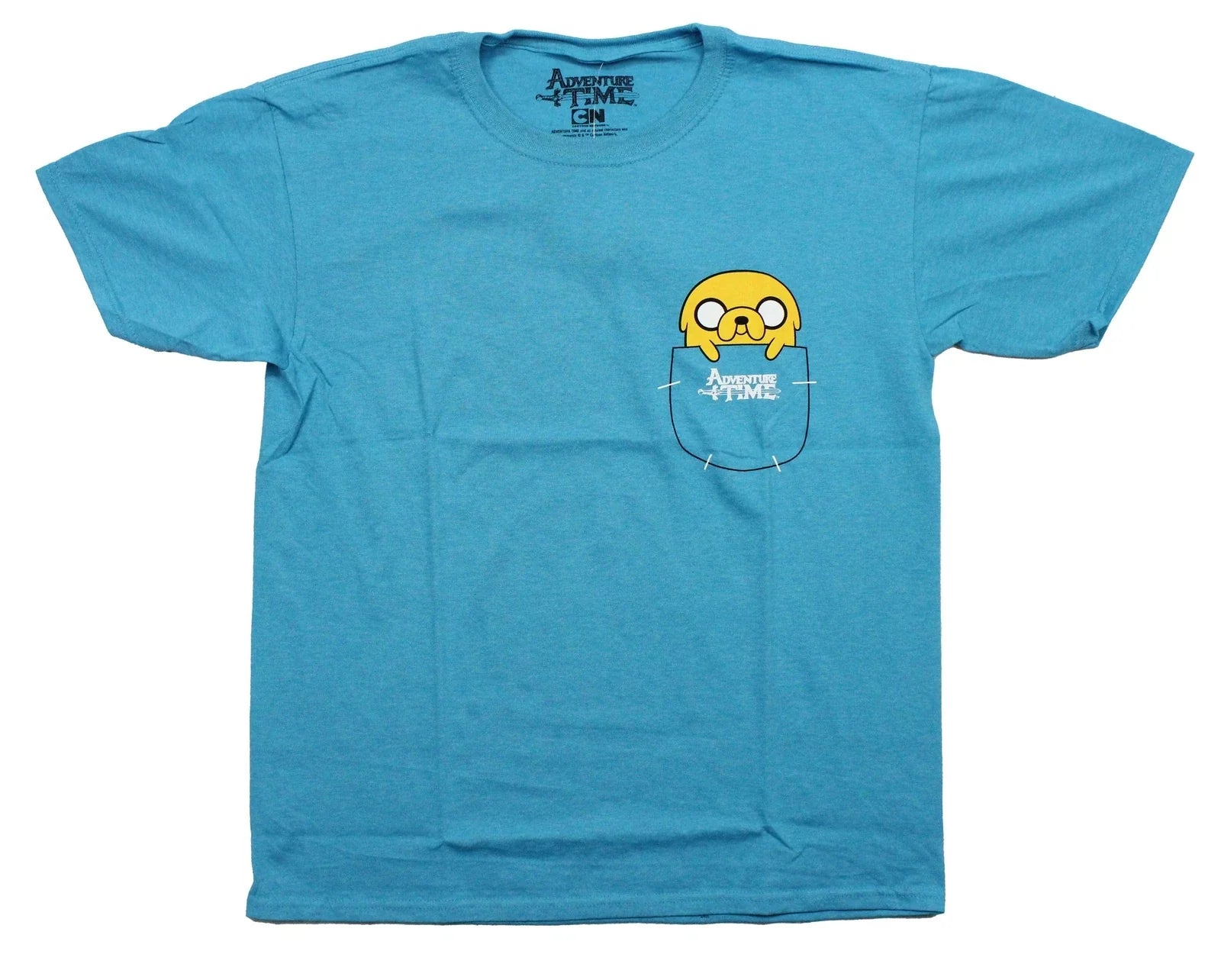 Adventure Time New Adult T-Shirt -  Lapel Jake Inside Pocket Unisex T-shirt, Sweatshirt, Hoodie, Long Sleeve Tee - T-Shirt, Sweatshirt, Hoodie