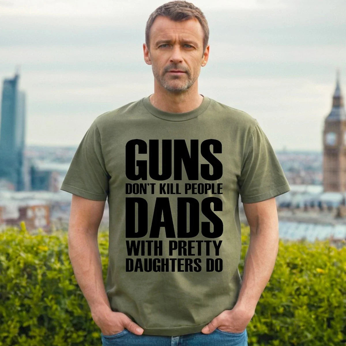 Guns Don't Kill People Funny | Novelty T-Shirt Sarcastic Mens Gift Top Tee Unisex T-shirt, Sweatshirt, Hoodie, Long Sleeve Tee - T-Shirt, Sweatshirt, Hoodie