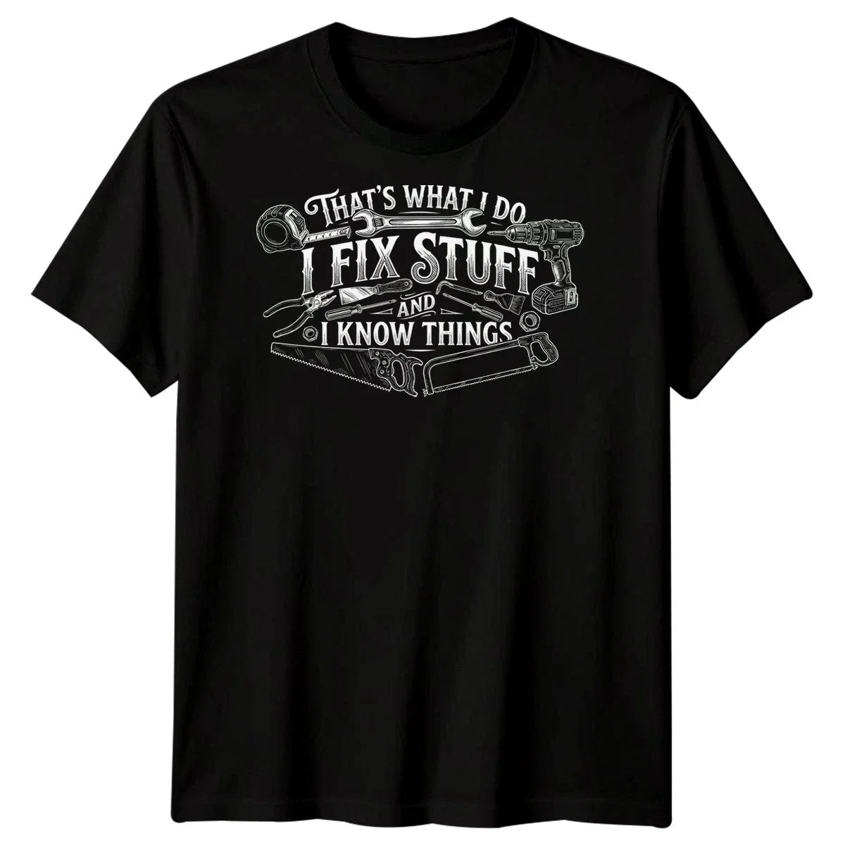 I Fix Stuff Mens T Shirt Funny Plumber Electrician Mechanic Graphic Tee Unisex T-shirt, Sweatshirt, Hoodie, Long Sleeve Tee - T-Shirt, Sweatshirt, Hoodie