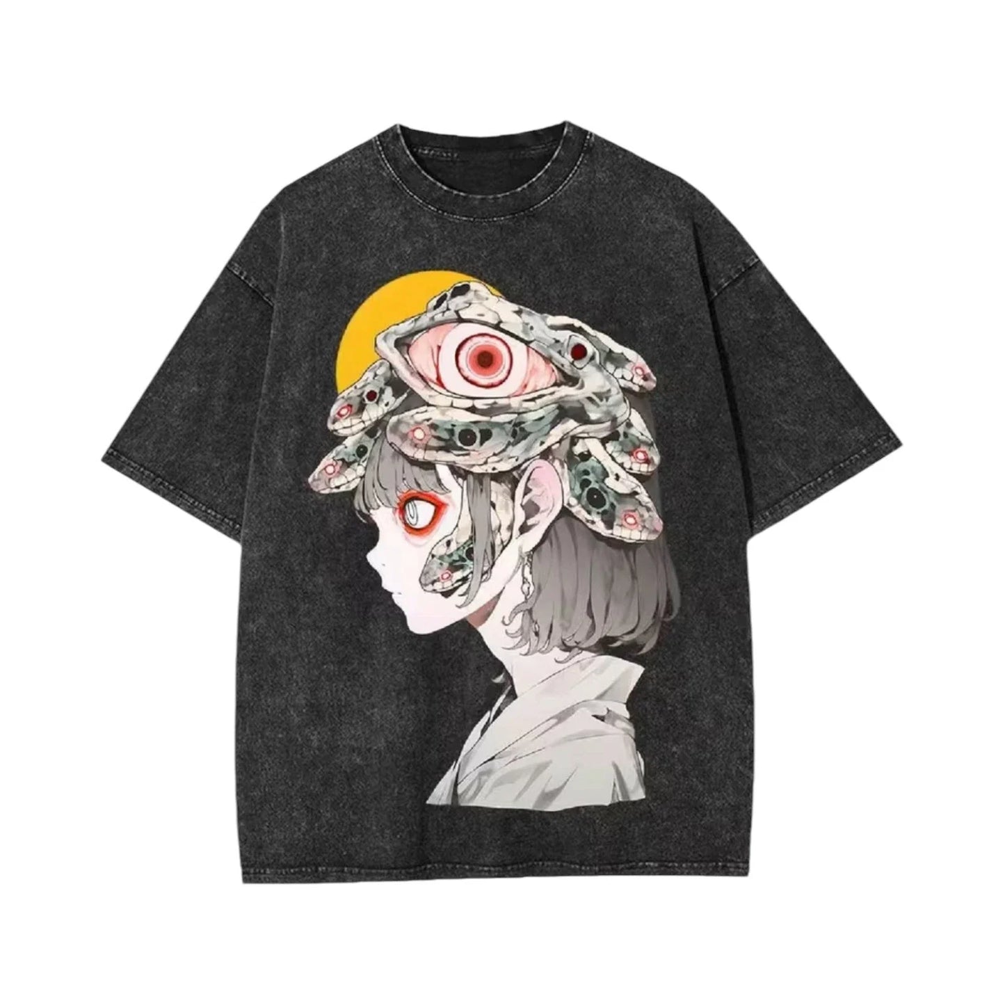 Vintage Graphic Streetwear Oversized Cotton Black T-Shirt Size L Eye Jellyfish Unisex T-shirt, Sweatshirt, Hoodie, Long Sleeve Tee - T-Shirt, Sweatshirt, Hoodie