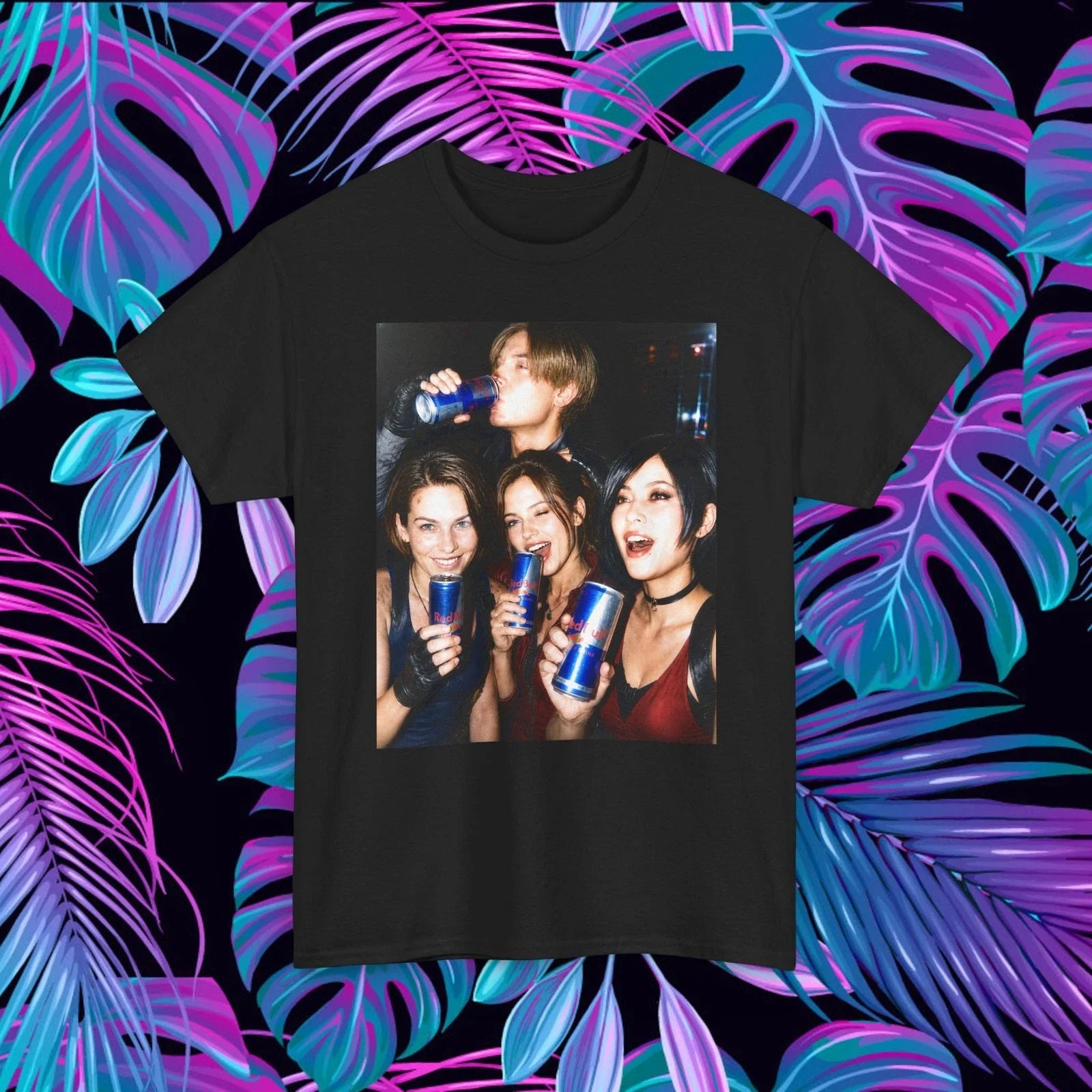 Resident Evil Y2K Party Shirt Jill Valentine Ada Wong Leon Claire Unisex T-shirt, Sweatshirt, Hoodie, Long Sleeve Tee - T-Shirt, Sweatshirt, Hoodie