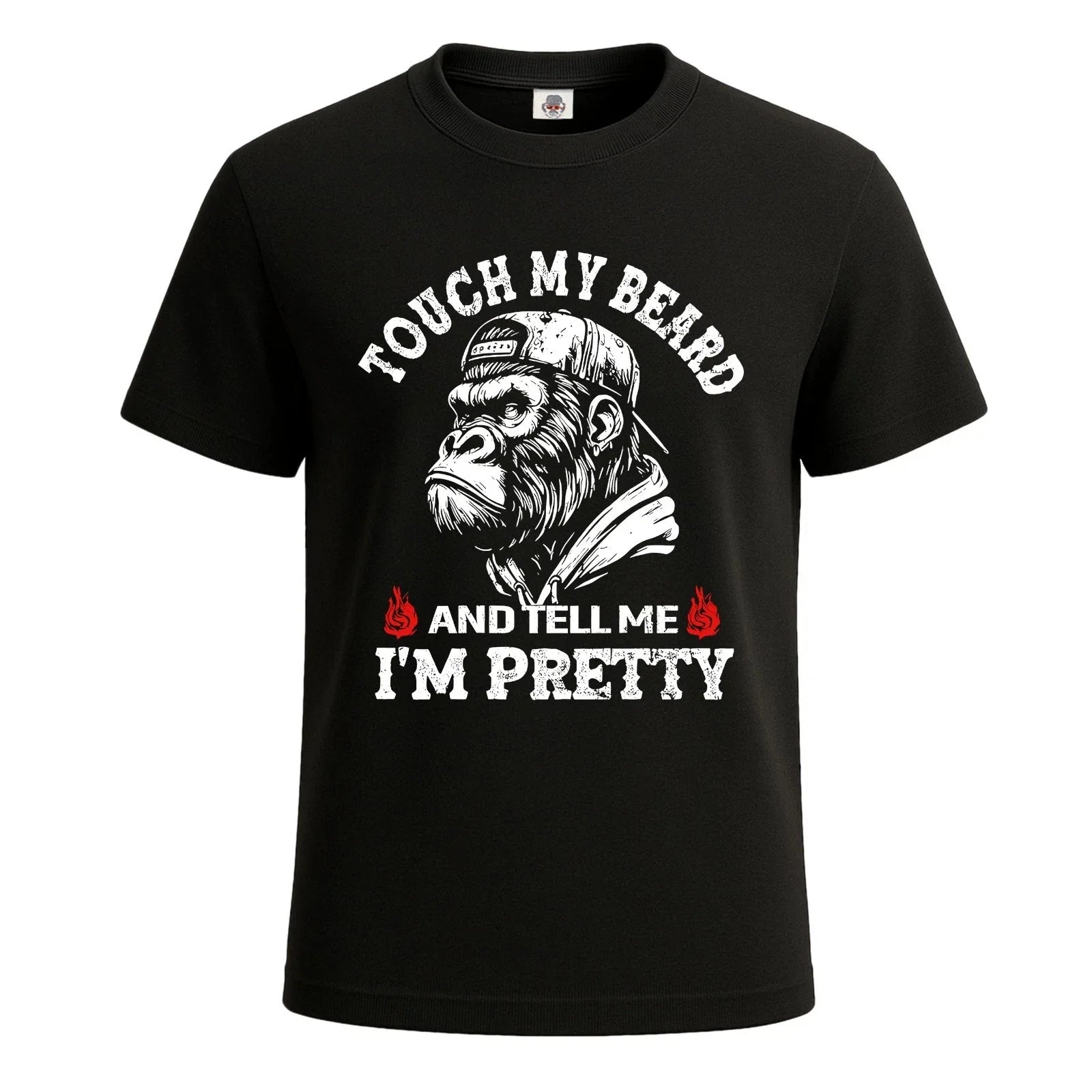 TOUCH MY BEARD AND TELL ME Funny Slogan Mens T-Shirt Novelty Party Gift Tee Top Unisex T-shirt, Sweatshirt, Hoodie, Long Sleeve Tee - T-Shirt, Sweatshirt, Hoodie