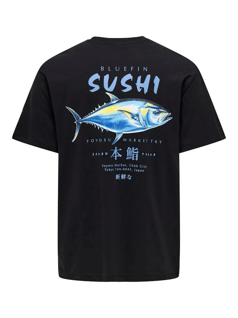Only & Sons Fishy Life Relaxed T-Shirt | Soft Cotton Graphic Tee Unisex T-shirt, Sweatshirt, Hoodie, Long Sleeve Tee - T-Shirt, Sweatshirt, Hoodie
