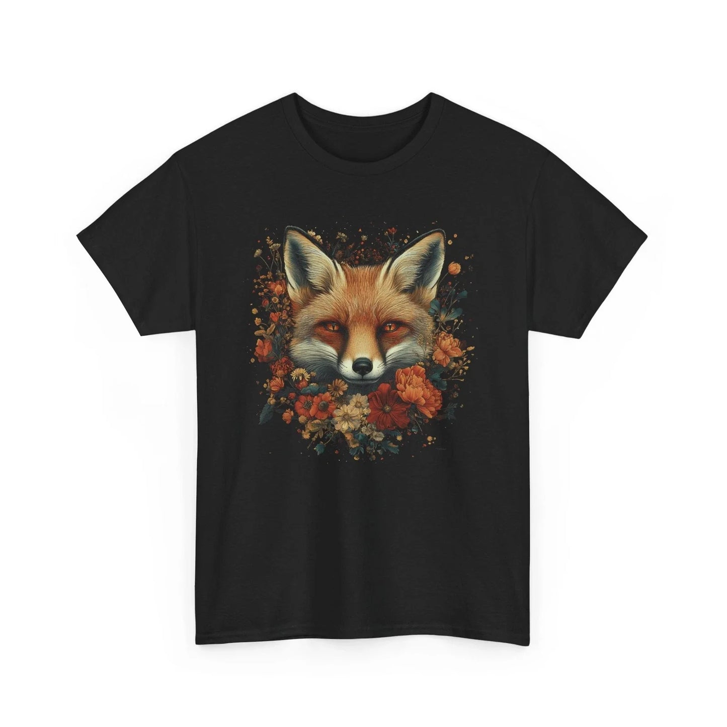 Fall Aesthetic Shirt | Autumn Leaves Pumpkin Spice | Fox Head Flowers Floral tee Unisex T-shirt, Sweatshirt, Hoodie, Long Sleeve Tee - T-Shirt, Sweatshirt, Hoodie
