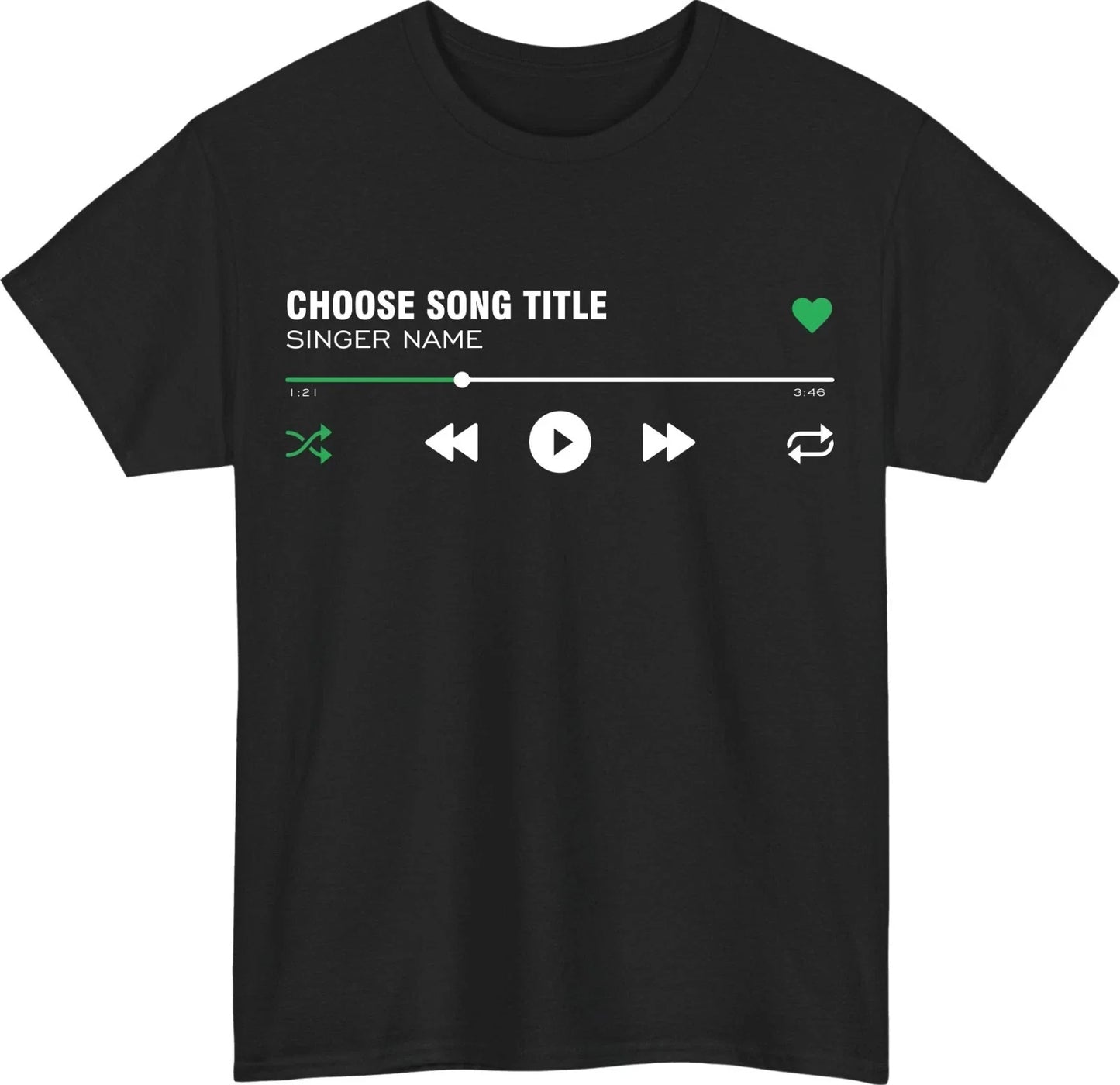Custom Band Merch Style T-Shirt - Your Favourite Song & Artist Unisex Tee Unisex T-shirt, Sweatshirt, Hoodie, Long Sleeve Tee - T-Shirt, Sweatshirt, Hoodie