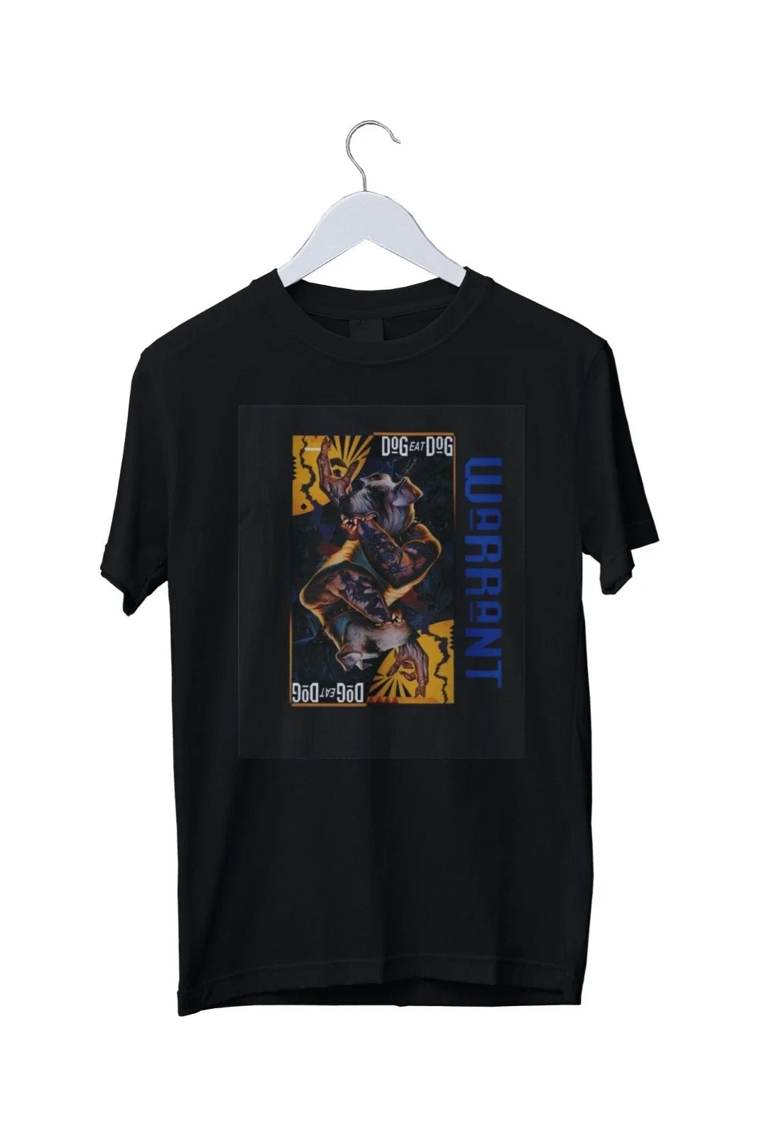 Warrant Dog Eat Dog Album Graphic Print Unisex T-Shirt Mens S M L XL 2 3 4 XL Unisex T-shirt, Sweatshirt, Hoodie, Long Sleeve Tee - T-Shirt, Sweatshirt, Hoodie