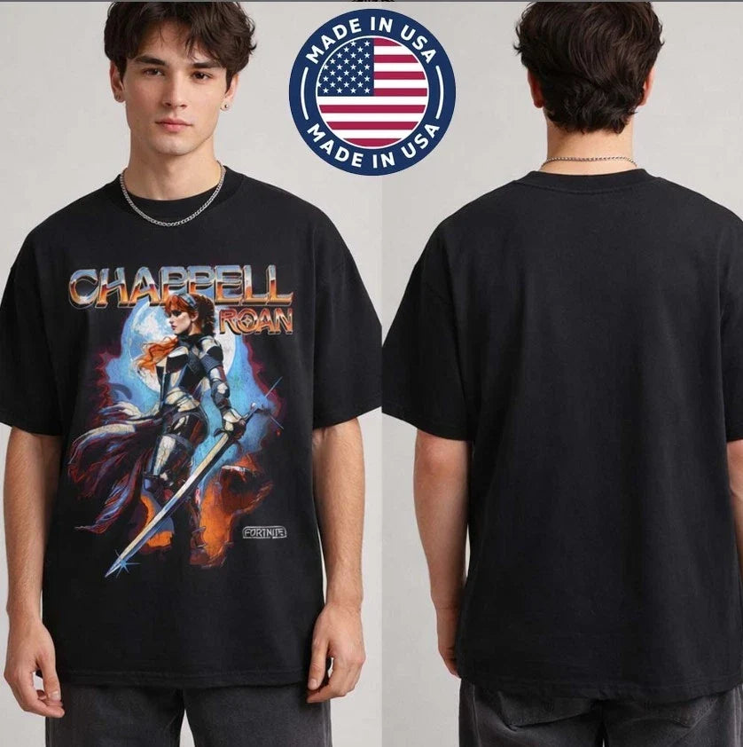 Chappell Roan x Fortnite Shirt 2026 Official Art Fan Merch Black Unisex T-Shirt Unisex T-shirt, Sweatshirt, Hoodie, Long Sleeve Tee - T-Shirt, Sweatshirt, Hoodie