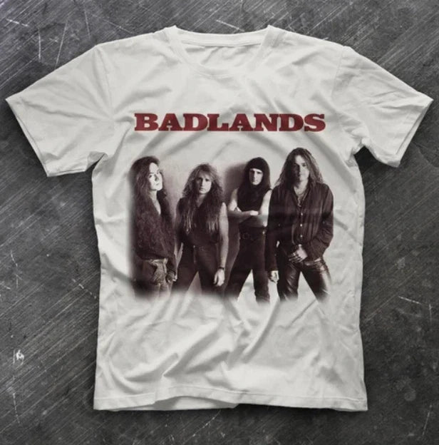 Badlands White Unisex T-Shirt Short Sleeve Cotton White All size Shirt Unisex T-shirt, Sweatshirt, Hoodie, Long Sleeve Tee - T-Shirt, Sweatshirt, Hoodie