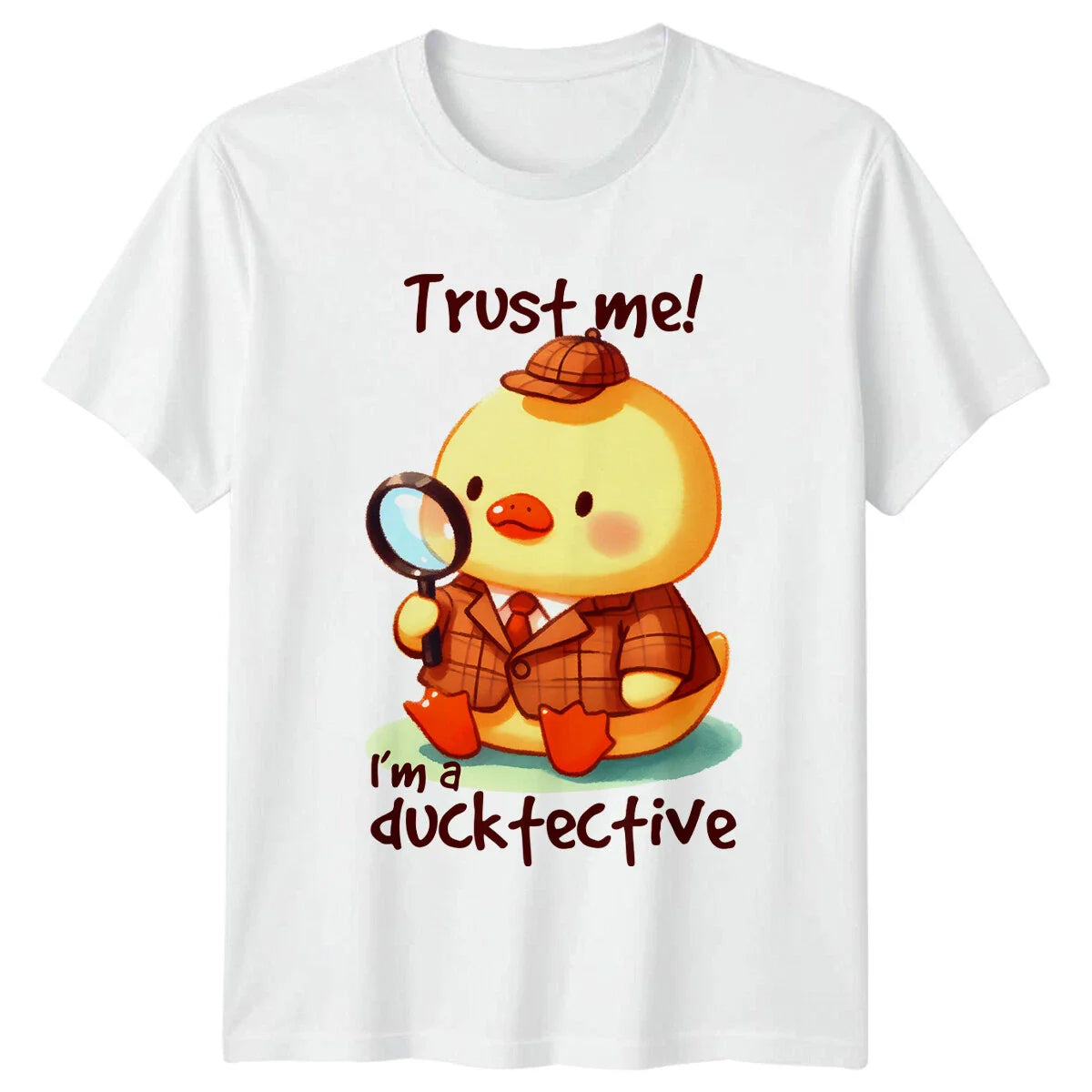Ducktective T-Shirt - Trust Me! Detective Duck Pun Cute Animal Tee Unisex T-shirt, Sweatshirt, Hoodie, Long Sleeve Tee - T-Shirt, Sweatshirt, Hoodie