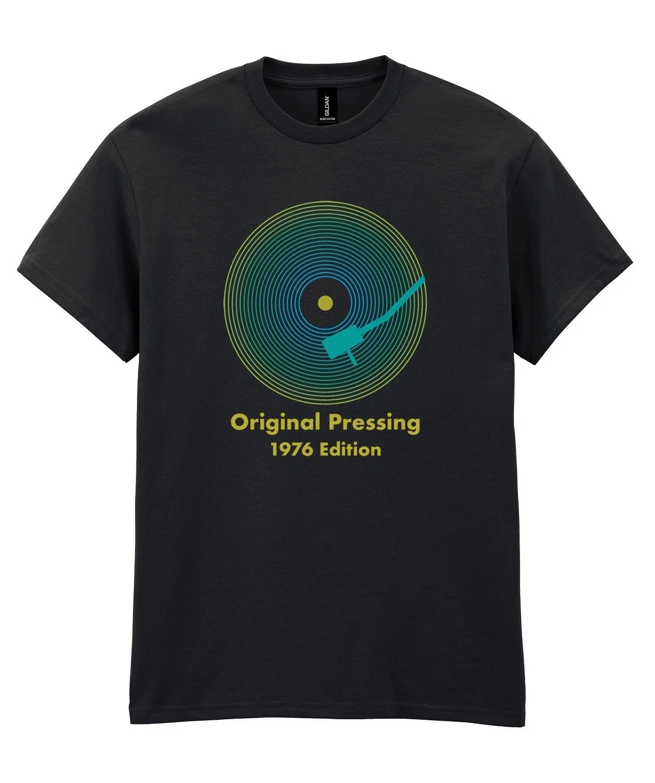 Mens 50th Birthday Vinyl Record T-Shirt LP Original Pressing 50 Born In 1976 Unisex T-shirt, Sweatshirt, Hoodie, Long Sleeve Tee - T-Shirt, Sweatshirt, Hoodie