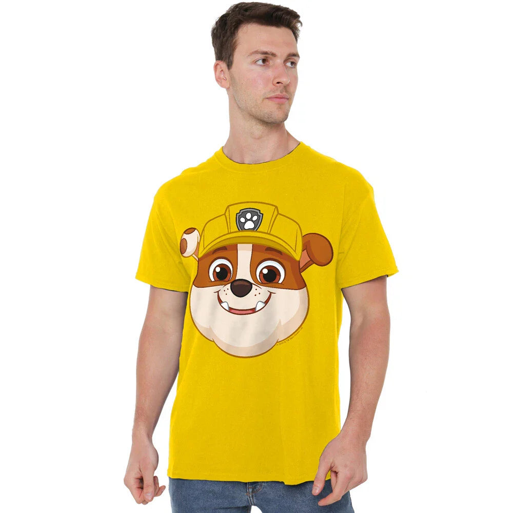 Cotton Soul Paw Patrolrubble Grin Unisex Adult T Shirt, Yellow Unisex T-shirt, Sweatshirt, Hoodie, Long Sleeve Tee - T-Shirt, Sweatshirt, Hoodie