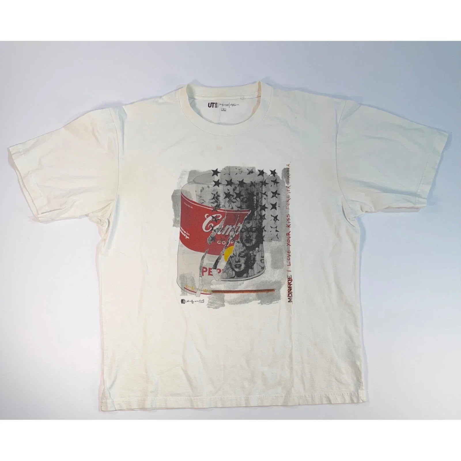 Uniqlo UT Andy Warhol Marilyn Monroe Campbells Soup Pop Art T-Shirt White Mens M Unisex T-shirt, Sweatshirt, Hoodie, Long Sleeve Tee - T-Shirt, Sweatshirt, Hoodie