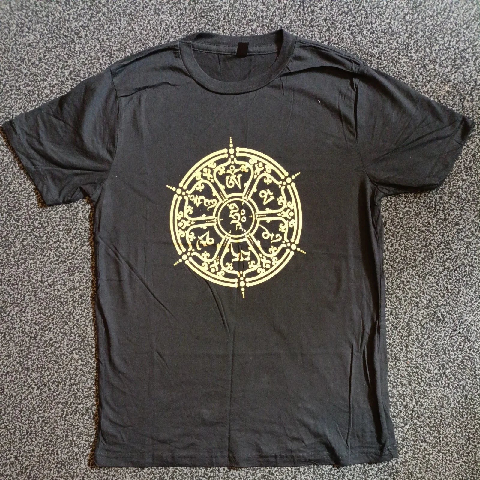 T Shirt Size S Mandala Yoga Meditation Festival Boho Made in India OrganicCotton Unisex T-shirt, Sweatshirt, Hoodie, Long Sleeve Tee - T-Shirt, Sweatshirt, Hoodie