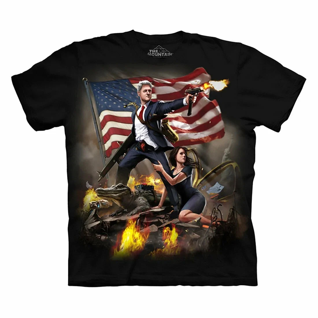 The Mountain Tie Dye T-Shirt Clinton President USA History Election Political Unisex T-shirt, Sweatshirt, Hoodie, Long Sleeve Tee - T-Shirt, Sweatshirt, Hoodie
