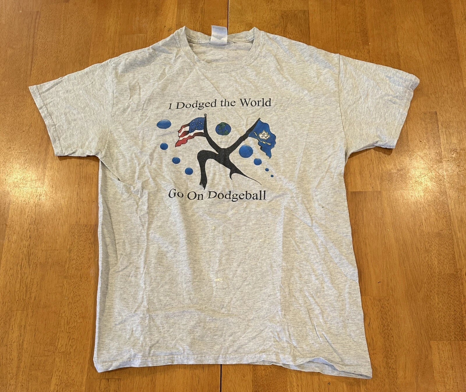I Dodged the World Go On Dodgeball t shirt Medium Law Offices Unisex T-shirt, Sweatshirt, Hoodie, Long Sleeve Tee - T-Shirt, Sweatshirt, Hoodie