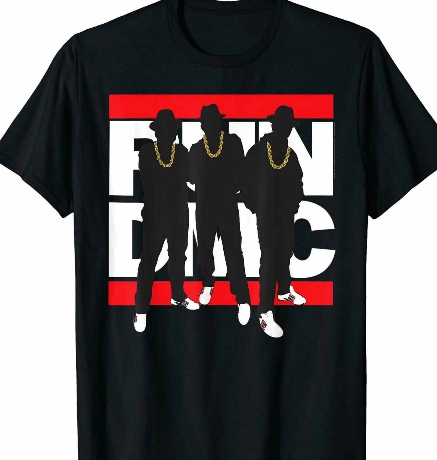 Run DMC Band Men T-shirt Black Cotton Tee All Sizes S to 5XL Unisex T-shirt, Sweatshirt, Hoodie, Long Sleeve Tee - T-Shirt, Sweatshirt, Hoodie