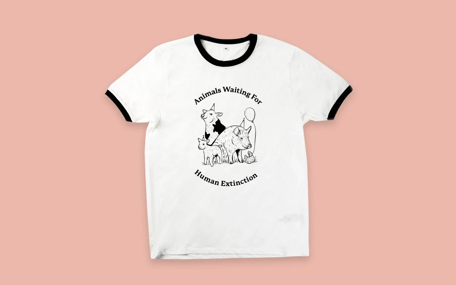 Animals Waiting For Human Extinction T-Shirt, vegan, veganism, climate change Unisex T-shirt, Sweatshirt, Hoodie, Long Sleeve Tee - T-Shirt, Sweatshirt, Hoodie