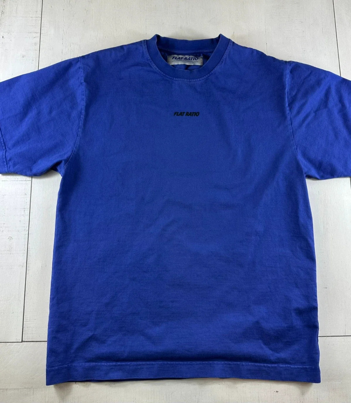 FLAT RATIO Men's T-Shirt Minimal Logo Streetwear Cotton Blue Tee Casuals Size S Unisex T-shirt, Sweatshirt, Hoodie, Long Sleeve Tee - T-Shirt, Sweatshirt, Hoodie