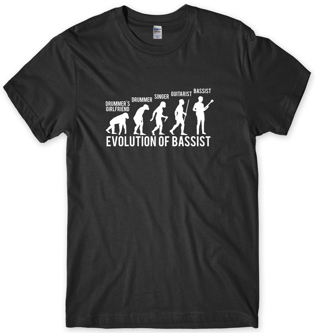 Evolution Of Bassist Mens Funny Unisex T-Shirt Unisex T-shirt, Sweatshirt, Hoodie, Long Sleeve Tee - T-Shirt, Sweatshirt, Hoodie