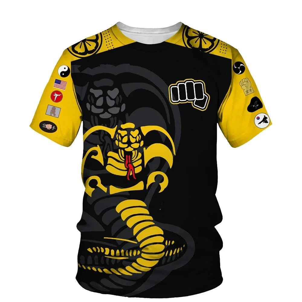 Buy Cobra Kai 3d Print T Shirt Cool Men's All size S-5XL V122 Unisex T-shirt, Sweatshirt, Hoodie, Long Sleeve Tee - T-Shirt, Sweatshirt, Hoodie