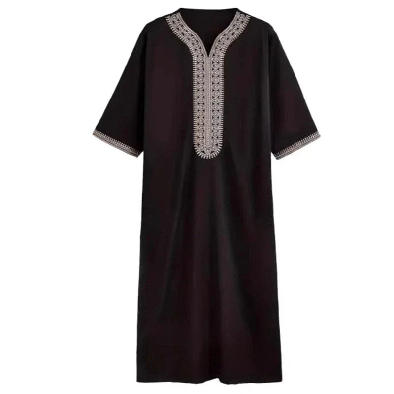 Stylish Muslims Prayer Dress Long Sleeve Embroidery Design Prayer Robe Unisex T-shirt, Sweatshirt, Hoodie, Long Sleeve Tee - T-Shirt, Sweatshirt, Hoodie