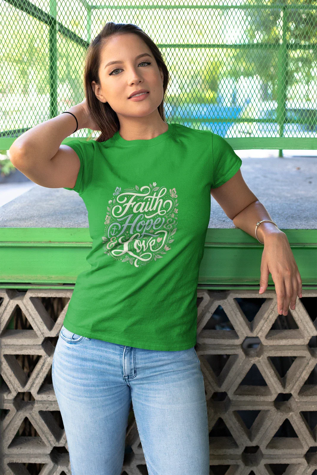 Faith Hope Love T-Shirt | Script Typography, Inspirational Christian Tee Unisex T-shirt, Sweatshirt, Hoodie, Long Sleeve Tee - T-Shirt, Sweatshirt, Hoodie
