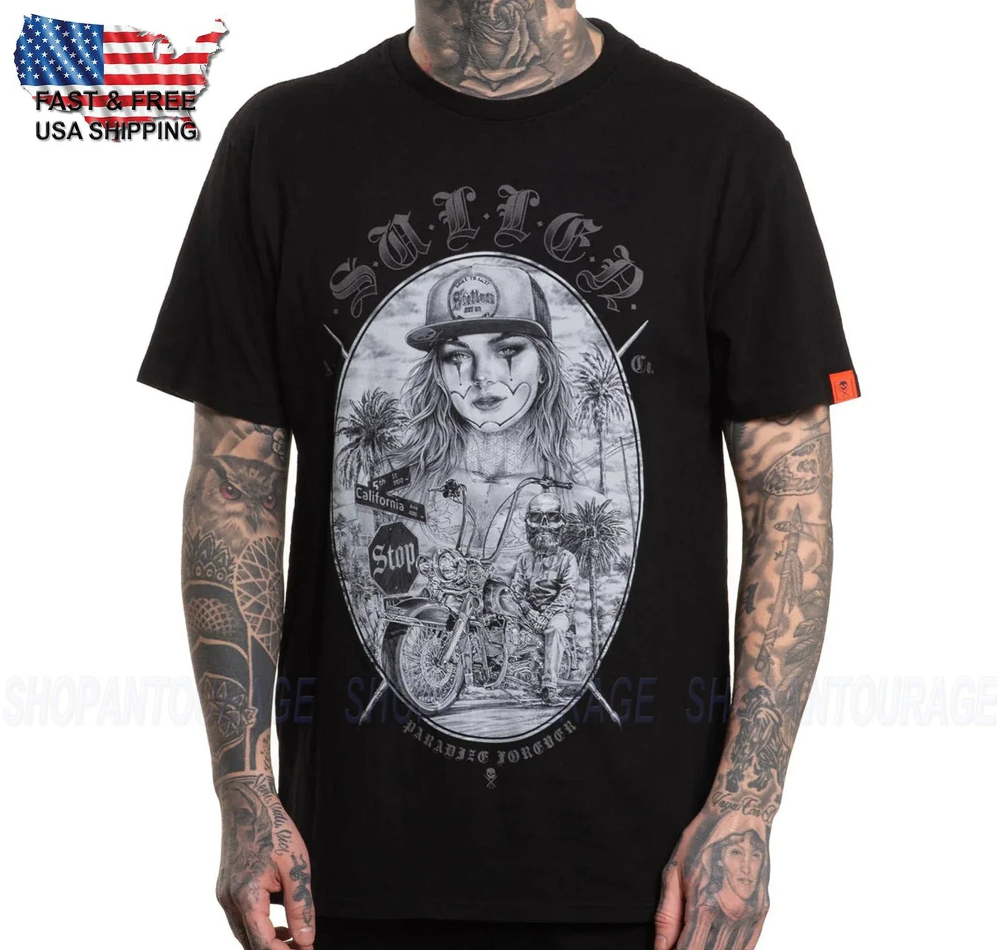 Sullen Art Collective Paradize Premium Fit SCM7262 T-Shirt Per Uomo Unisex T-shirt, Sweatshirt, Hoodie, Long Sleeve Tee - T-Shirt, Sweatshirt, Hoodie