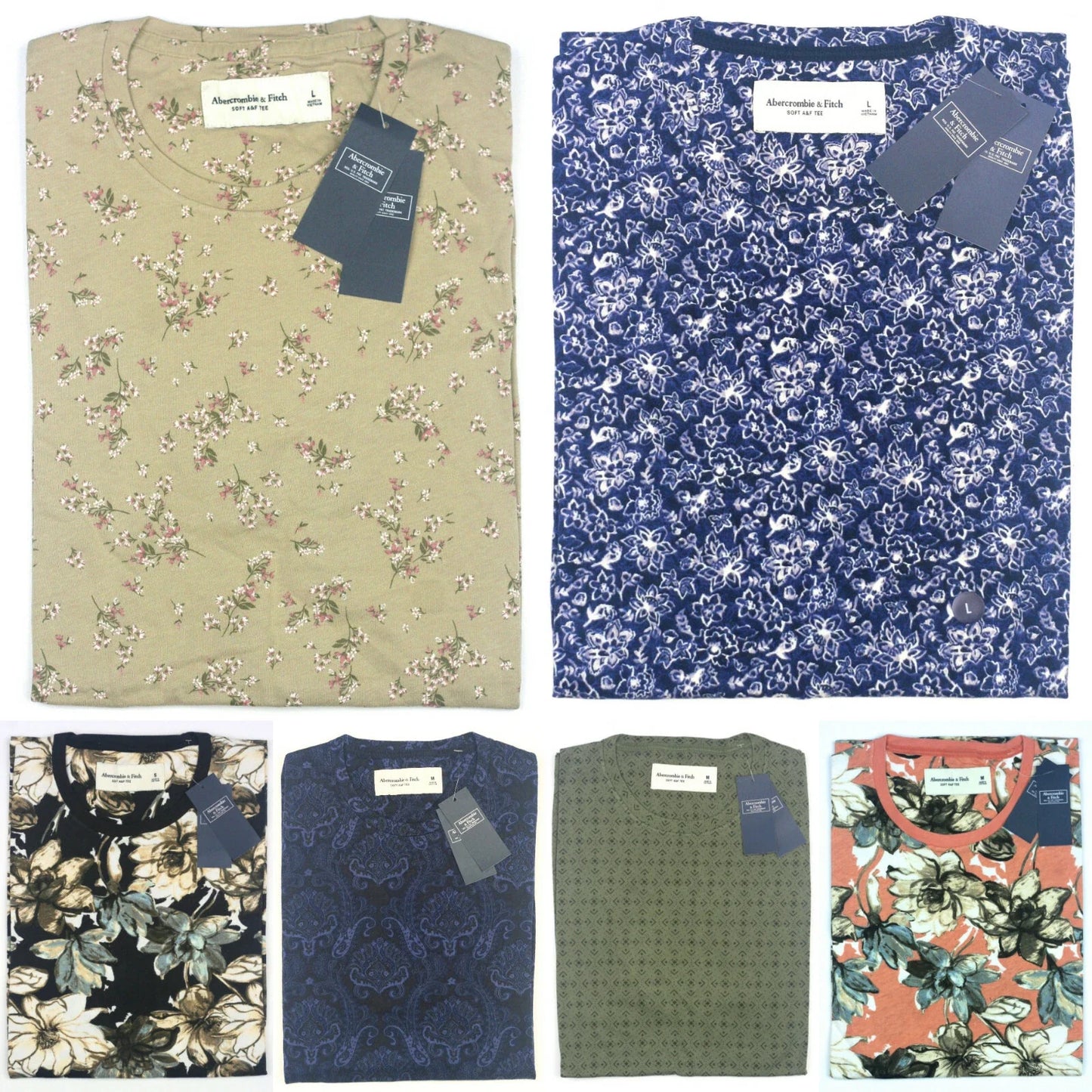 Abercrombie & Fitch T-Shirt Crew neck Short Sleeve Floral Geometric Damask Unisex T-shirt, Sweatshirt, Hoodie, Long Sleeve Tee - T-Shirt, Sweatshirt, Hoodie