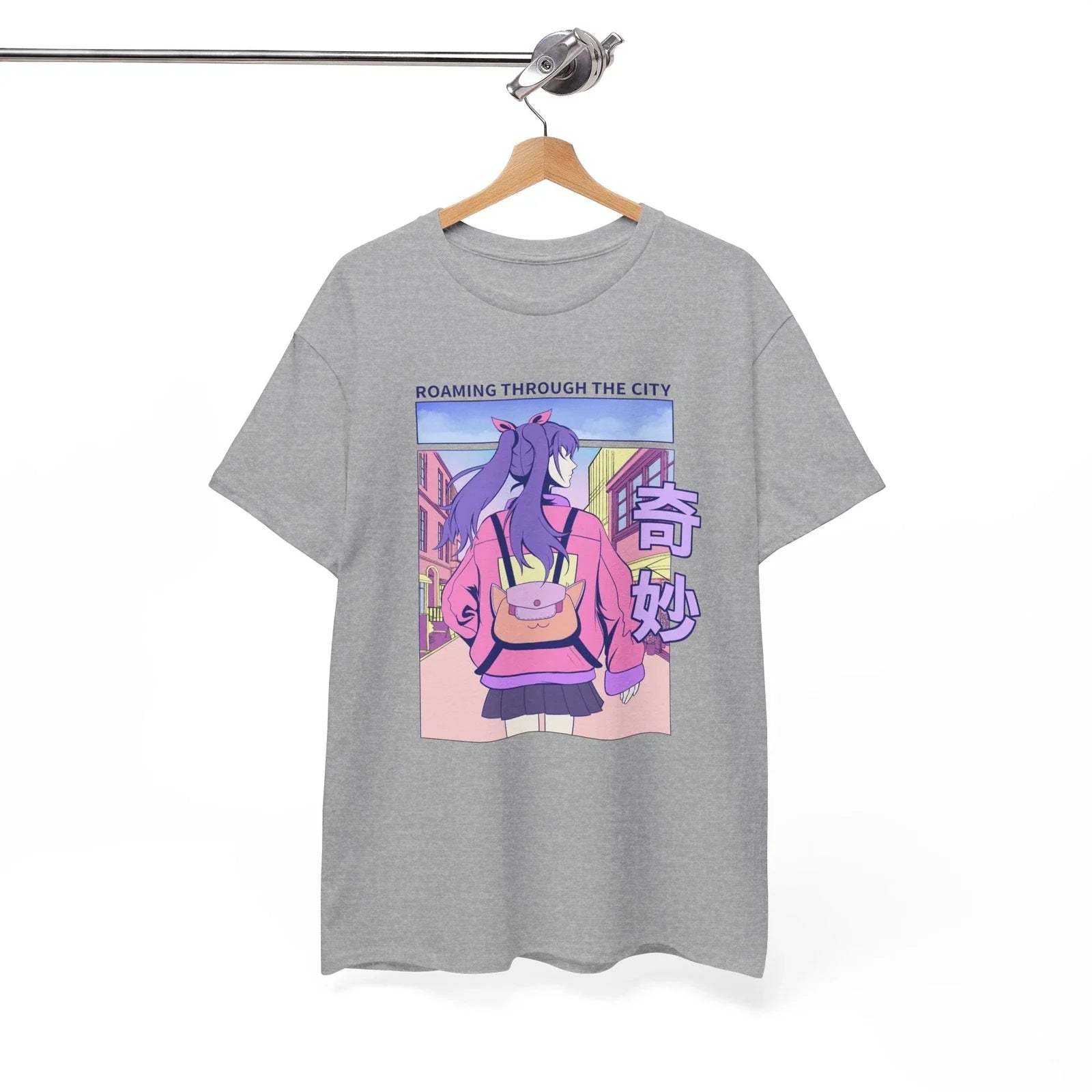Japanese City T-Shirt | Japanese Cute City Tee | Anime Aesthetic Shirt Unisex T-shirt, Sweatshirt, Hoodie, Long Sleeve Tee - T-Shirt, Sweatshirt, Hoodie